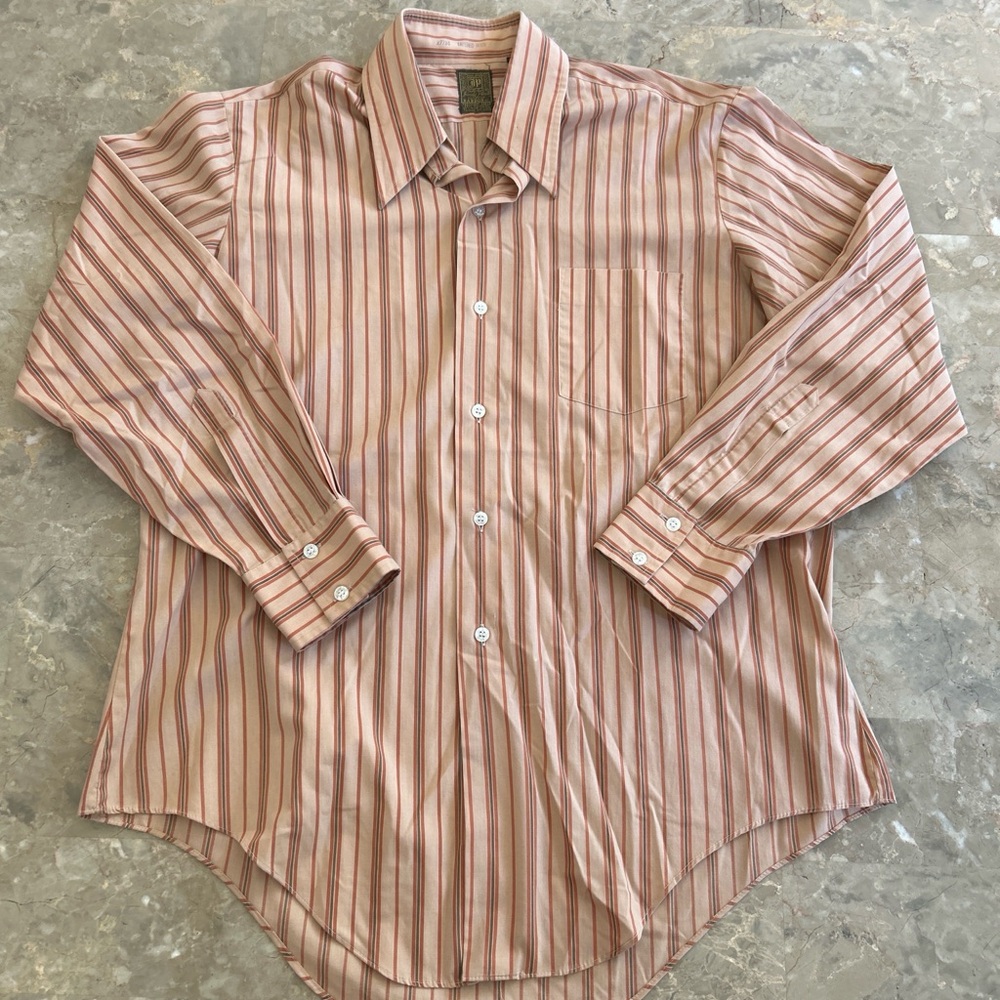 Vintage 90s Jandy Place Striped Shirt Tapered Body XL